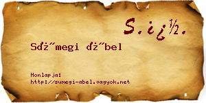Sümegi Ábel névjegykártya