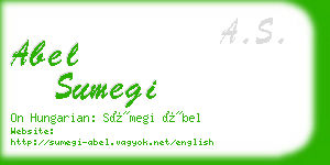 abel sumegi business card